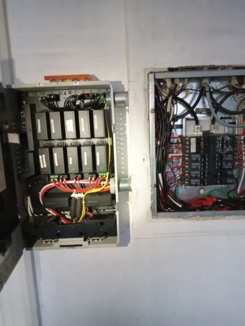 Electrical panel upgrade completed for Security Camera Wiring in Napa